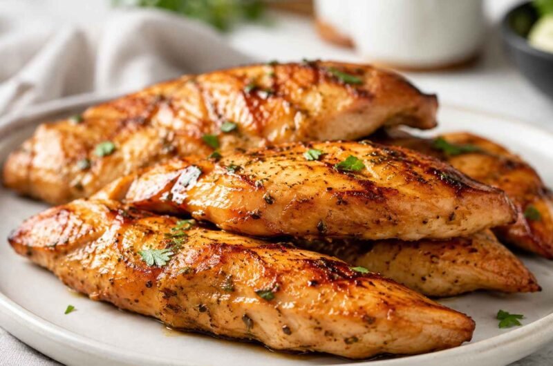 Air Fryer Marinated Chicken Tenderloins