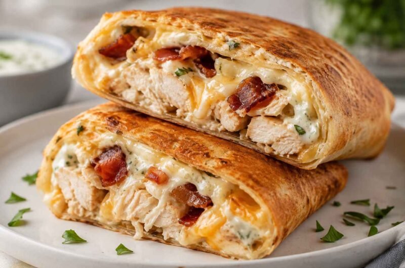 Air Fryer Chicken Bacon Ranch Wraps